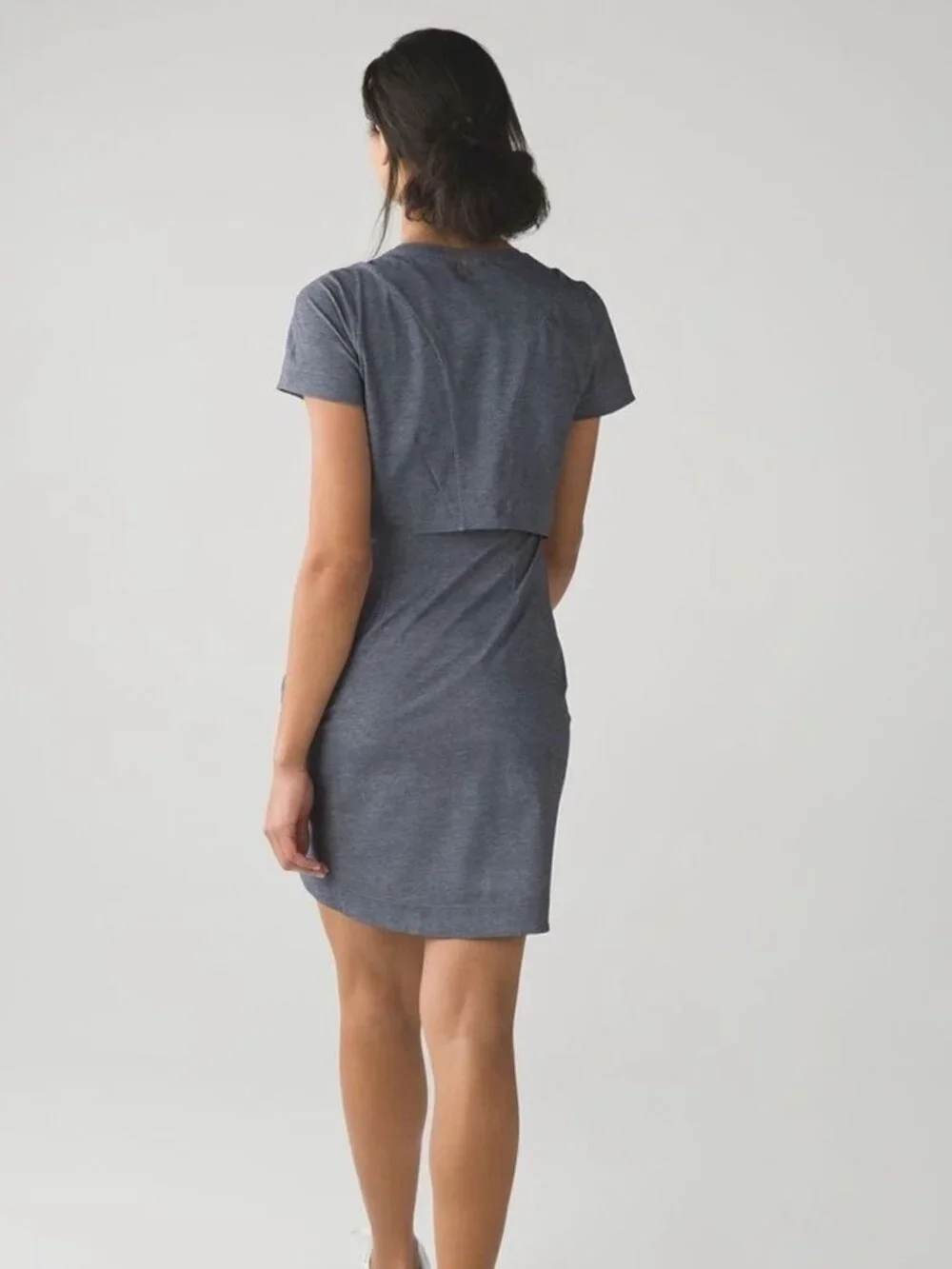 Lululemon & go Endeavor Gray Deep Coal Women's Mini Dress Size 4 - 8658